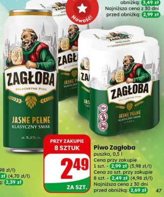 Piwo promocja w Dino