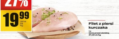 Filet z piersi kurczaka 1kg promocja w Supeco