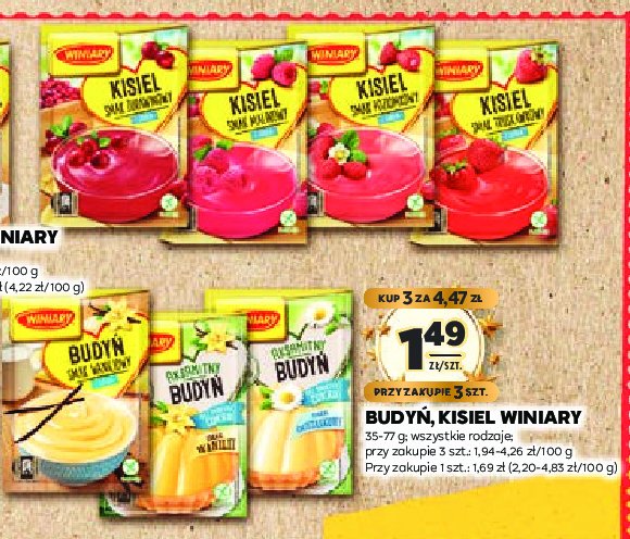 Budyń śmietankowy bez cukru Winiary budyń promocja