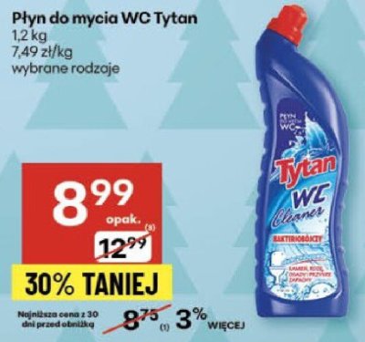 Płyn do mycia WC Tytan wybrane rodzaje promocja w Delikatesy Centrum
