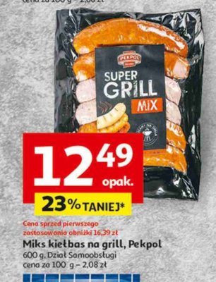 Kiełbasy spuer grill mix Pekpol promocja