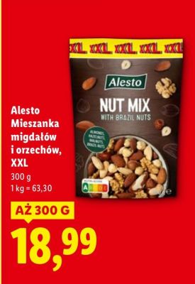 Mieszanka migdałów i orzechów Alesto Nut Mix XXL promocja w Lidl