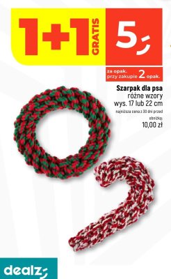 Szarpak dla psa różne wzory wys. 17 lub 22 cm promocja w Dealz