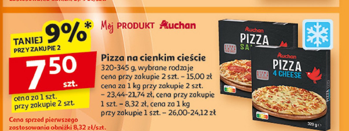 Pizza 4 cheese Auchan promocja