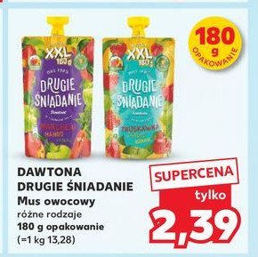 Mus truskawka jabłko banan Drugie śniadanie promocja