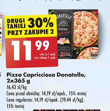 Pizza capricciosa Donatello pizza promocja