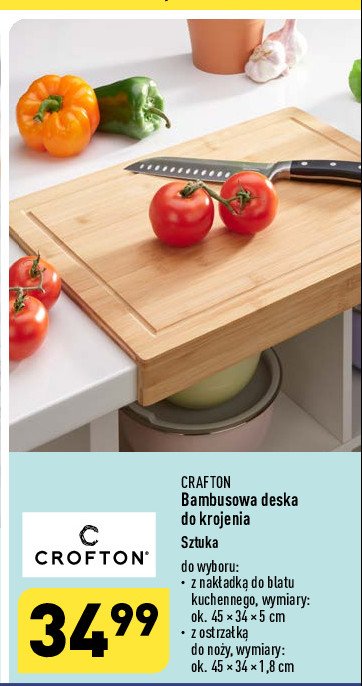 Deska bambusowa 45 x 34 x 1.8 cm promocja