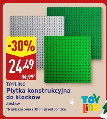 Płytka konstrukcyjna do klocków TOYLINO zestaw promocja w Aldi
