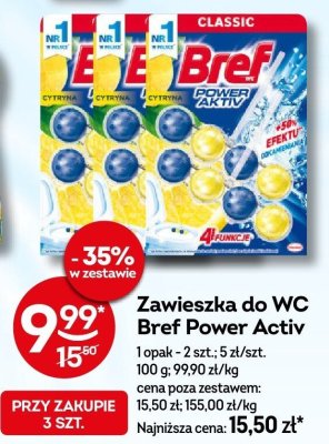 Zawieszka do WC Bref Power Activ promocja w Żabka
