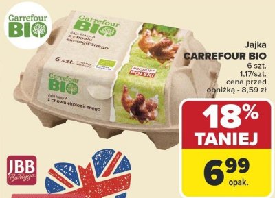 Jajka CARREFOUR BIO promocja w Carrefour