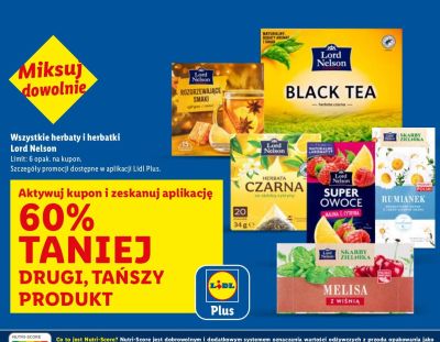 Wszystkie herbaty i herbatki Lord Nelson  promocja w Lidl