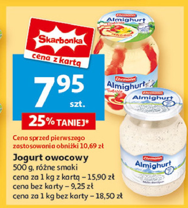 Jogurt wanilia + truskawka Ehrmann promocja