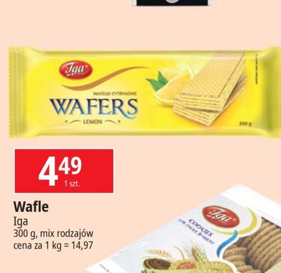 Wafle cytrynowe Iga promocja