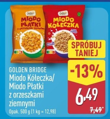 Płatki z orzeszkami ziemnymi Miodo Płatki promocja w Aldi