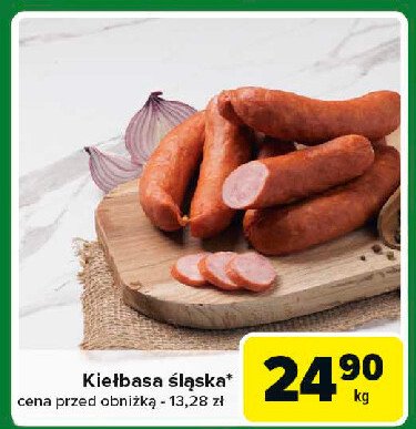 Kiełbaski śląskie promocja w Carrefour Express