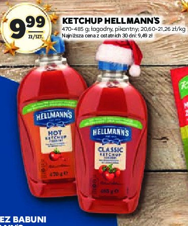 Ketchup łagodny classic Hellmann's promocja