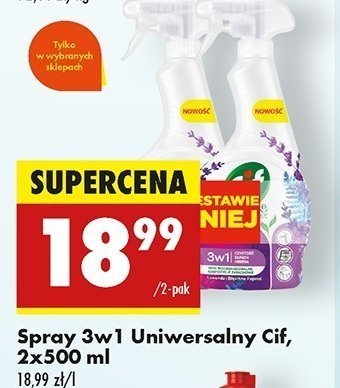 Spray do czyszczenia lawenda Cif promocja