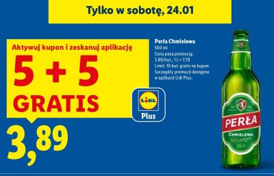 Piwo Perła Chmielowa promocja w Lidl