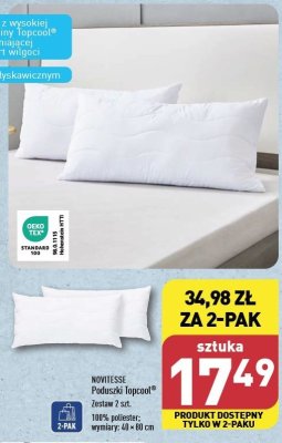 Poduszka top cool 40 x 80 cm Novitesse promocja