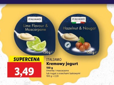 Jogurt kremowy toffi-orzech laskowy Italiamo promocja