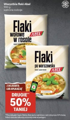 Flaki Wszystkie flaki Abel wybrane rodzaje promocja w Delikatesy Centrum