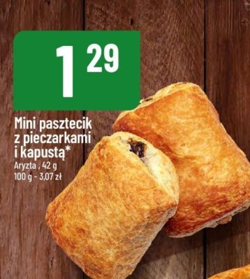 Mini pasztecik z pieczarkami i kapustą Aryzta promocja w POLOmarket