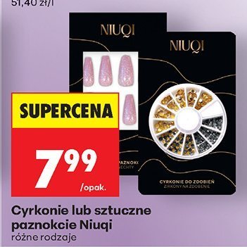 Cyrkonie lub sztuczne paznokcie  promocja w Biedronka