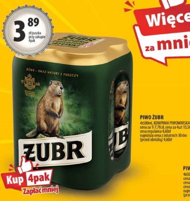 Piwo Żubr promocja w Arhelan