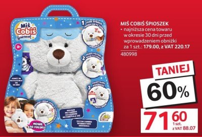 Miś cobis śpioszek promocja w Selgros
