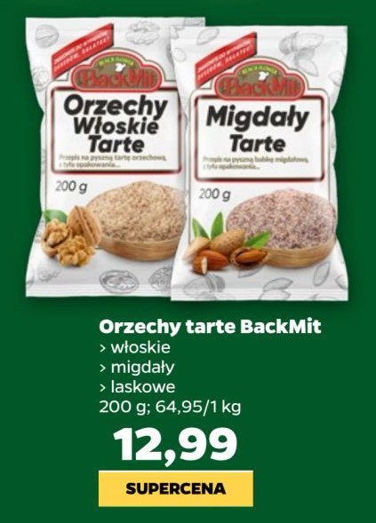 Orzechy laskowe tarte Backmit promocja