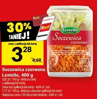 Soczewica czerwona Lestello, 400 g promocja w Twój Market