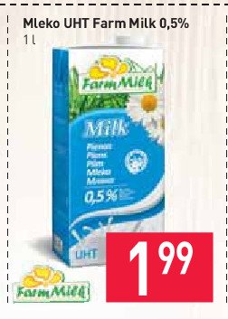 Mleko 0.5 % Farm milk promocja