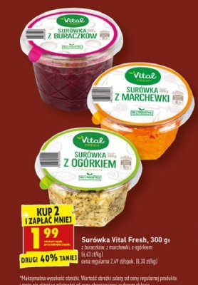 Surówka z marchewki Vital fresh promocja