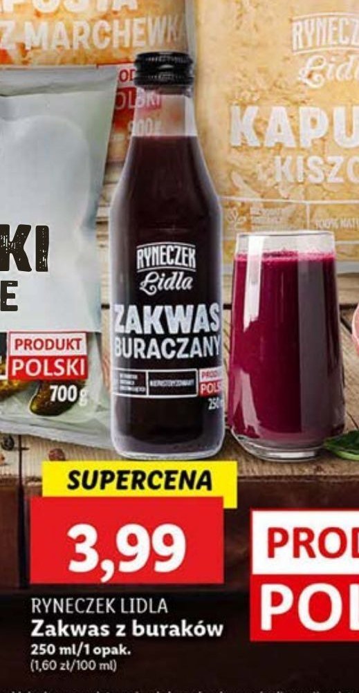 Zakwas buraczany Ryneczek lidla promocja