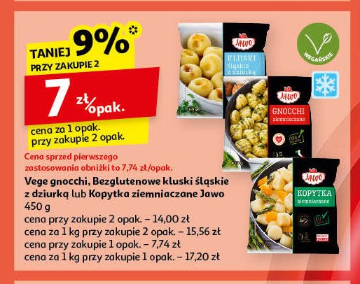 Kopytka ziemniaczane Jawo promocja