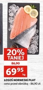 Łosoś norweski płat ze skórą promocja