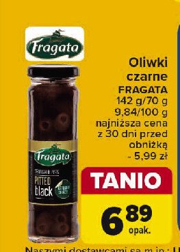 Oliwki drylowane czarne Fragata promocja