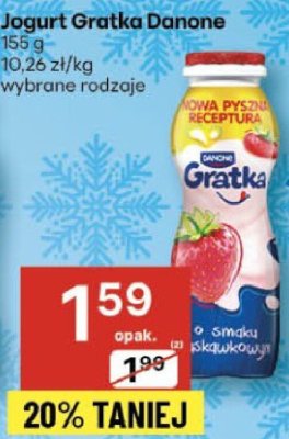 Jogurt Gratka Danone 155 g promocja w Delikatesy Centrum