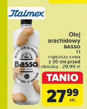 Olej arachodowy Basso promocja w Carrefour