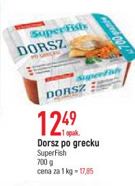 Dorsz po grecku Superfish promocja