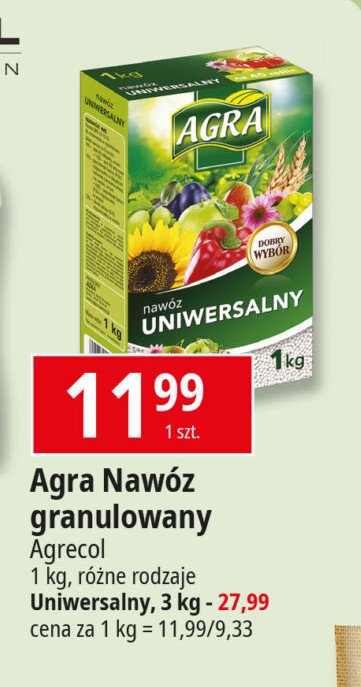 Nawóz uniwersalny Agra promocja w Leclerc