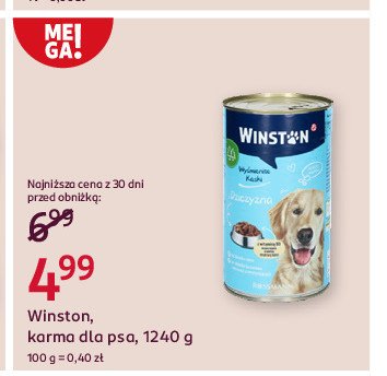 Karma dla psa Winston promocja w Rossmann