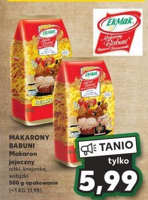 Makaron babuni kura wst膮偶ka Eko-mak promocja