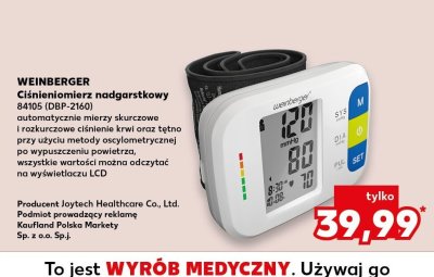 Ciśnieniomierz nadgarstkowy promocja w Kaufland