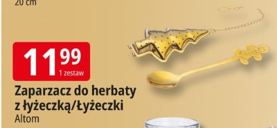 Zaparzacz do herbaty z łyżeczką/Łyżeczki Altom promocja w Leclerc