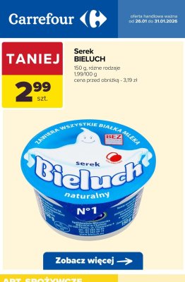 Serek różne rodzaje promocja w Carrefour
