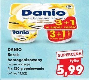 Serek wanilia Danone danio promocja w Kaufland