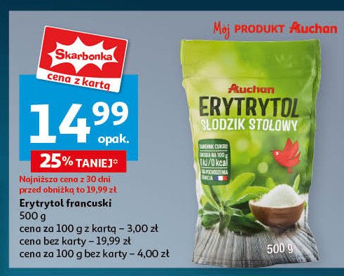 Erytrytol Auchan promocja w Auchan