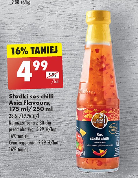 Sos słodki chili Asia flavours promocja