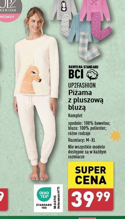 Piżama z pluszową bluzą m-xl Up2fashion promocja